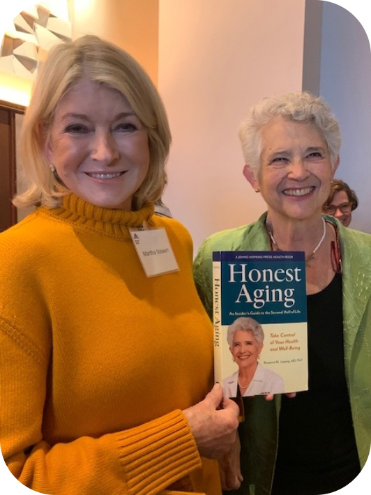 Rosanne and Martha Stewart